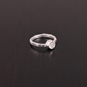 Natural Crystal <b>Quartz</b> Bezel Setting One Stone <b>Ring</b> | 925 Sterling Silver Vintage Wedding & Party <b>Ring</b> for Women - Product Image 2