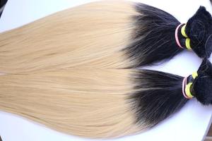 Extensiones de cabello con nano anillos, lisas, rubio ceniza con reflejos. # Mezcla 8/60/613) Color marrón de calidad premium al por mayor - Product Image 5