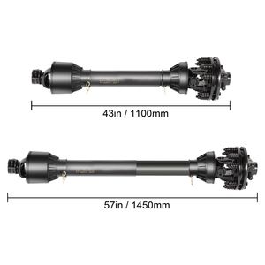 Albero di trasmissione PTO da 1 3/8 pollici, 6 scanalature su entrambe le estremità, alberi cardanici da 43 e 57 pollici per trattore, serie 5, per trinciaerba - Product Image 6