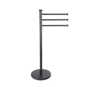 Porta toallas metálico con acabado plateado, personalizable y de gran venta, que mejora la comodidad manteniendo los toallas fácilmente accesibles. - Product Image 2