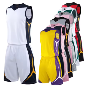 Conjunto de Uniforme de Baloncesto Personalizado Premium 100% Poliéster Transpirable para Hombre y Mujer, Camisetas y Pantalones Cortos Lisos para Equipos y Universidades - Product Image 1