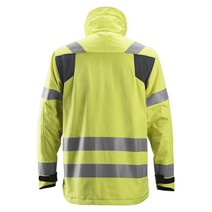 Chaqueta de seguridad impermeable de lona con cuello alto y cremallera para hombre, reflectante de alta visibilidad, con logo frontal, personalizada para invierno 2026 - Product Image 2