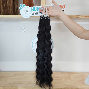 Extensions de cheveux au crochet, ondulations profondes, couleur naturelle, cheveux vietnamiens super bruts, extensions de cheveux pour la vente en gros - Product Image 2