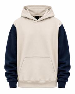 Sweat-shirt surdimensionné personnalisé pour homme, 360g, 100% coton molletonné, lourd, uni, avec poche avant, streetwear, écologique, respirant, séchage rapide, ODM - Product Image 1
