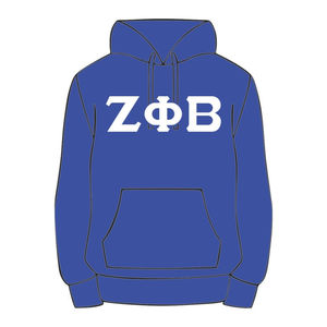 Sudadera con Capucha Azul Zeta Phi Beta, Mezcla de Algodón Premium, Ropa de la Hermandad Griega, Bordado Personalizado Divine Nine HBCU Greek Life - Product Image 2
