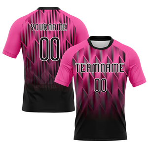 เสื้อวอลเลย์บอลสีดำแบบกำหนดเอง คอวี แขนสั้น ผ้าโพลีเอสเตอร์ซับเหงื่อ ระบายอากาศได้ดี ชุดทีมแบบสั่งทำพิเศษ - Product Image 5