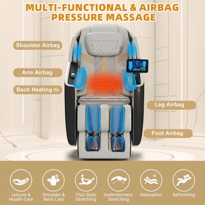 Fauteuil de massage professionnel de luxe pour entrepôt, électrique, à bascule, zéro gravité, shiatsu, confortable, pour le corps - Product Image 4
