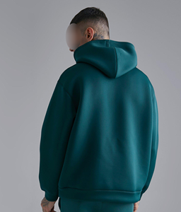 Men's High Quality <b>Hoodie</b> Solid Autumn Plain 100% Cotton Custom Colors 370g New Arrival Custom Logo Eco-Friendly Fleece Knitted - Product Image 5