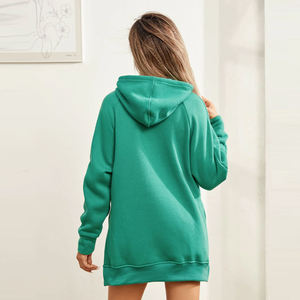 Sudadera con capucha personalizada al por mayor para mujer, de forro polar grueso, estilo oversize, ropa casual de fábrica - Product Image 2