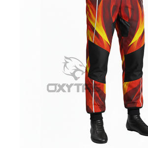 Traje de Karting Sublimado Personalizado con Diseño de Fuego, Overol Profesional de Carreras, Transpirable, para Hombres, Mujeres y Adultos - Product Image 4