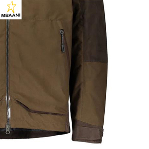 Veste de chasse pour homme avec capuche fixe, visière de capuche réglable, fermeture éclair avant hydrofuge, ourlet et poignets ajustables - Product Image 6