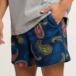 Shorts de basketball mi-longs respirants en maille 100 % polyester pour hommes grandes tailles, personnalisables, de haute qualité, avec logo sublimé et respectueux de l'environnement - Product Image 6