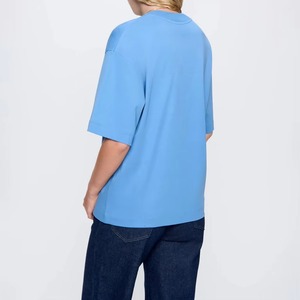 T-shirts décontractés légers pour femmes, personnalisables avec logo, respirants, style streetwear d'été, vente en gros de chemises et hauts féminins OEM - Product Image 3