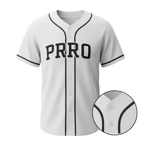 Maillot de baseball pour hommes de haute qualité, tissu doux et durable, ajustement confortable, adapté à l'entraînement sportif, aux jeux d'équipe, à l'usage en extérieur - Product Image 3