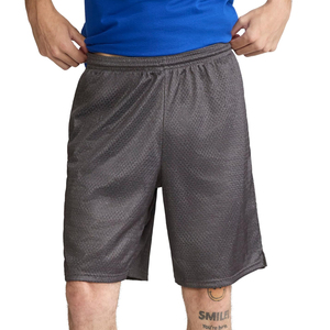 Shorts en maille 100% polyester respirants et à séchage rapide avec cordon de serrage à la taille, service OEM, shorts en maille sur mesure - Product Image 1