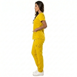 Nouveaux meilleurs uniformes médicaux courts en satin pour femmes, de haute qualité, pour hôpitaux privés, pour médecins et infirmières, été - Product Image 4