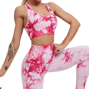 Ensemble de yoga professionnel pour femmes, dernière conception, solide, séchage rapide, écologique, respirant, haute qualité, 2 pièces, Spandex/Nylon, vente en gros - Product Image 2