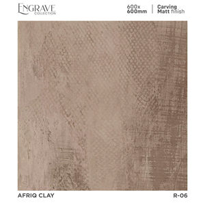 Azulejos de porcelana de 60x60 cm con acabado mate tallado, diseñados para un suelo texturizado con control de profundidad, reflexión de luz y refinamiento. - Product Image 1