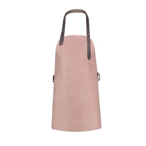 Custom Black Adjustable Stain-Resistant <b>Waterproof</b> Canvas Cotton Leather Beauty Salon Barber <b>Apron</b> - Product Image 1