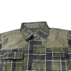 Camisa de Senderismo de Algodón al por Mayor, Estilo a Cuadros, Manga Larga, Camisa de Viaje para Exteriores, Camisa Personalizada para Trekking, Camping y Caza - Product Image 2