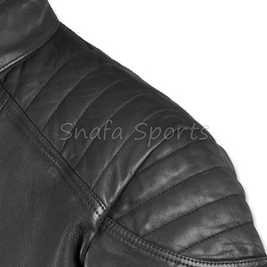 OEM Custom Logo Winter Men's Thick Leather Jacket Windproof breathable Warm Leather Jacket For Sale In Low Price - Product Image 4