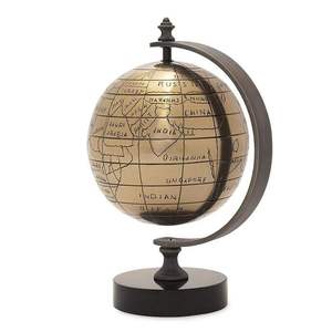 Decorative Metal Globe Showpiece for Home Office Table and Bookshelf <b>Display</b> At Best Price - Product Image 3