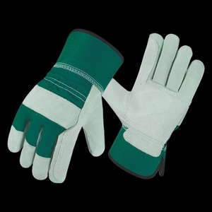 Gants de travail de sécurité industriels haut de gamme en cuir de vachette pleine fleur à double paume, flexibles et résistants à l'abrasion, pour le travail - Product Image 3