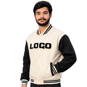 Veste varsity personnalisée prête à être expédiée, corps en polaire avec patchs personnalisés, coupe unisexe, pour les marques de streetwear américaines - Product Image 1