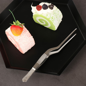 Pinces de cuisine professionnelles en acier inoxydable pour une présentation précise des aliments et une utilisation en cuisine Altomme instruments - Product Image 4