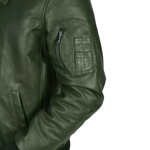 Nouvelle conception confortable, veste en cuir pour homme, best-seller, avec col montant, logo sur le devant, imperméable, coupe-vent, veste d'hiver - Product Image 2