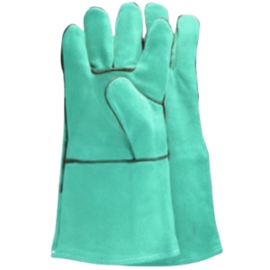 <b>Long</b> Sleeve Cowhide Split Leather Welding <b>Gloves</b> Industrial Safety <b>Gloves</b> Cotton Fleece Lined Breathable Anti-Slip Safety Cuff - Product Image 6