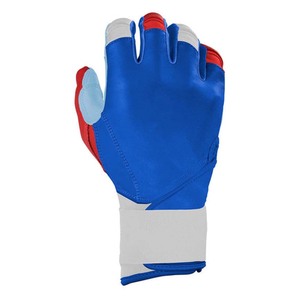 Gants de frappe rembourrés bleus en tissu tricoté Spandex Nylon, fermeture à enfiler, unisexe, pour entraînement adulte - Product Image 3