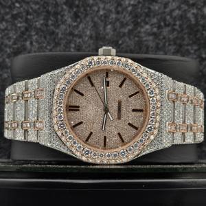 Designer Luxury Stainless Steel Sapphire Automatic Mechanical Movement Modern <b>Watches</b> <b>Iced</b> <b>Out</b> VVS Moissanite for Men Wholesale - Product Image 1