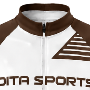 Custom Brown <b>White</b> <b>Cycling</b> <b>Jersey</b> Short Sleeve Full Zip Bike Shirt Breathable Racing Sportswear Custom Team <b>Cycling</b> Apparel - Product Image 5
