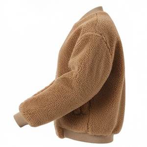 Nuevas Chaquetas Sherpa Camel con Logotipo Personalizado al por Mayor para Mujer, Prendas de Invierno Vintage, Chaquetas de Moda Urbana con Cierres de Cuero de Alta Demanda - Product Image 3