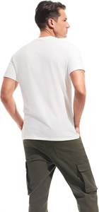 T-shirt décontracté pour homme en coton biologique 100% satiné tricoté, col montant, couleur unie, impression numérique, logo personnalisé, anti-boulochage, collection été - Product Image 2