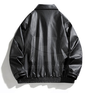Veste en cuir de baseball de qualité supérieure, design élégant, veste en cuir de baseball personnalisée - Product Image 3