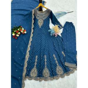 Conjuntos de diseñador para mujer, precioso vestido Pent y Dupatta para ropa de fiesta - Product Image 5