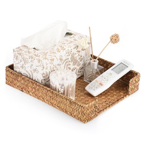Natural Seagrass Desk Storage <b>Basket</b> Organizer Handmade Storage <b>Basket</b> Wholesale eco-friendly Made in Viet Nam - Product Image 2