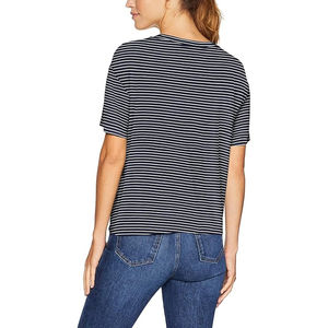 T-shirt vintage à manches courtes pour femme, col rond en coton, t-shirt en coton pour femme, t-shirt à manches courtes coupe classique pour femme - Product Image 5