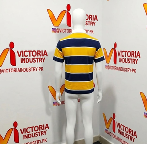 Chemises polo à manches courtes pour hommes, chemises de rugby à col rayé décontractées pour hommes, chemises polo de golf en coton piqué doux et respirant pour hommes - Product Image 3