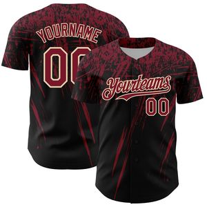 Maillot de baseball personnalisé pour équipe, anti-bactérien, manches courtes, col en V, 100 % coton biologique, logo multi-positions, impression sérigraphique 3D - Product Image 3