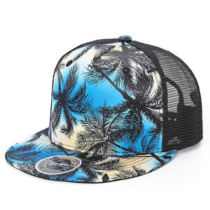 Wholesale Custom 6 Panel <b>Flat</b> Brim Floral Digital Sublimation Printed Sports <b>Caps</b> Sublimation Snapback <b>Caps</b> Hats - Product Image 2