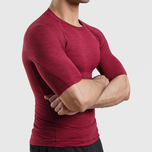 <b>Men</b> Slim Fit <b>Compression</b> T-<b>Shirt</b> Breathable Quick Dry Workout Gym Running Sportswear <b>Men</b> Bodybuilding <b>Compression</b> <b>Shirt</b> - Product Image 3