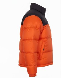 New <b>Top</b> Selling Custom Design Men's High Quality Orange With Black Down Puffer Jackets Breathable Hooded <b>Bubble</b> Jackets Outwears - Product Image 2