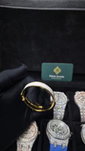 Pulsera de Plata 925 Chapada en Oro de 18K con Forma de H de Pahal Jewels para Mujer - Joyería de Regalo Moderna - Product Image 4