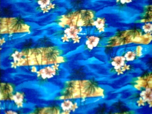 Paréo de plage en polyester à séchage rapide avec imprimé floral de palmiers rouges, jupe de bain - Product Image 4