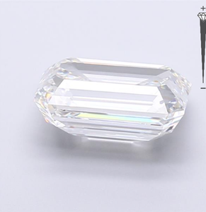 Diamante Cultivado en Laboratorio con Certificación IGI, Corte Esmeralda de 5.05 CT, Color F, Claridad VVS1, Modelo CVD 1 LG 771629816, ROYAL GEMS, para Joyería - Product Image 2