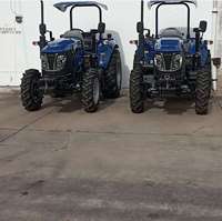 Tracteur agricole Lovol 1304 4x4 bleu à transmission par engrenages haute productivité