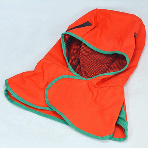 JNM SAFETY FR - Capuche de soudage en coton - Tissu ignifuge - Couleur orange - Protection de la tête pour soudeurs - Résistant à la chaleur - 500-1000°C - Product Image 4